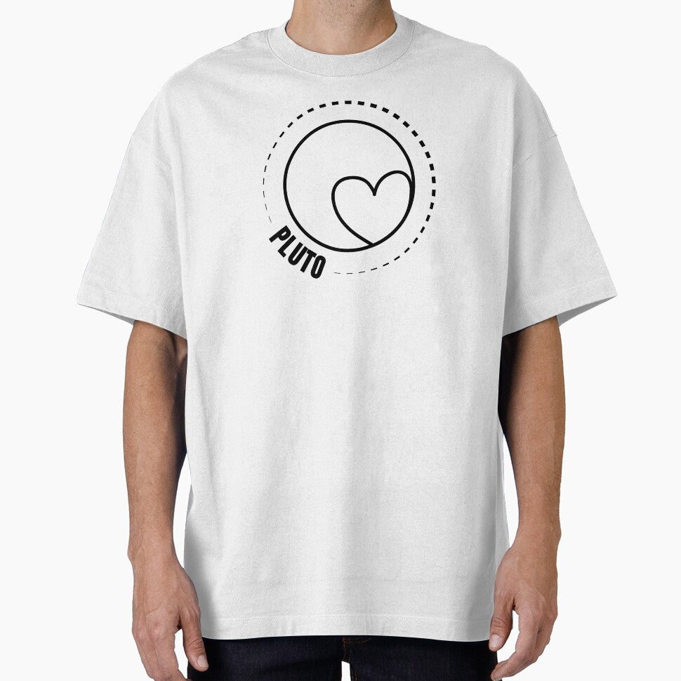 Dwarf Planet Pluto (BLACK DESIGN) by EleannaInSpace T-Shirts, Hoodie, Sweatshirt | BlankRebels.com (Image 1)