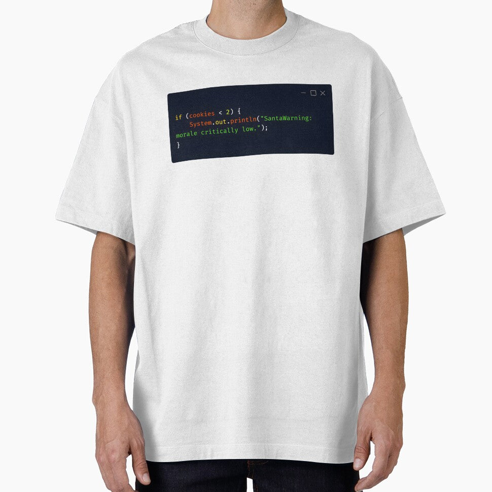 Java Christmas Warning – “Morale Critically Low” by Tattee T-Shirts, Hoodie, Sweatshirt | BlankRebels.com (Image 1)