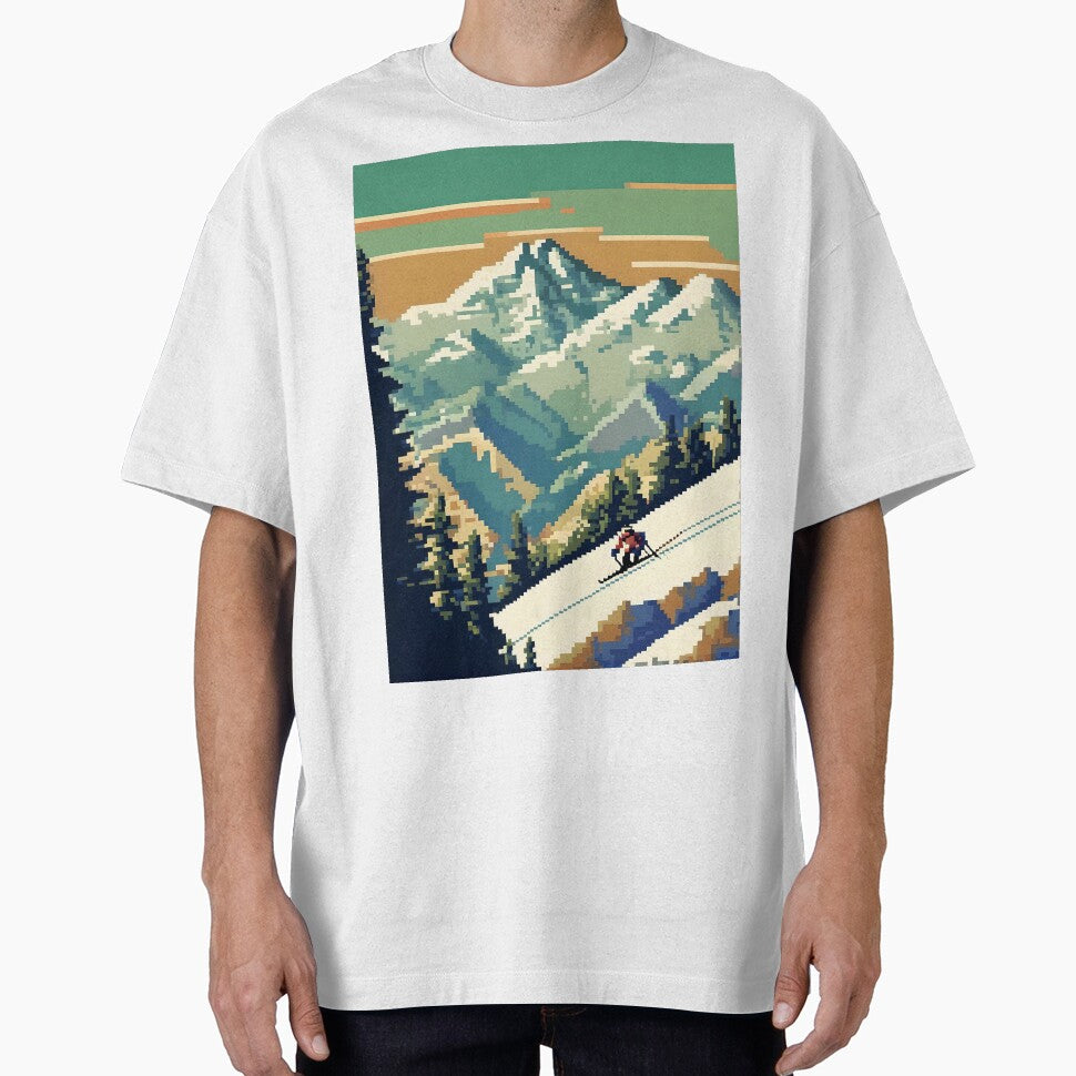 Vintage French Alps Abstract Art by Esterlane T-Shirts, Hoodie, Sweatshirt | BlankRebels.com (Image 1)