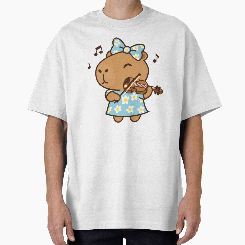 Capybara play violin by holywarter T-Shirts, Hoodie, Sweatshirt | BlankRebels.com (Image 1)