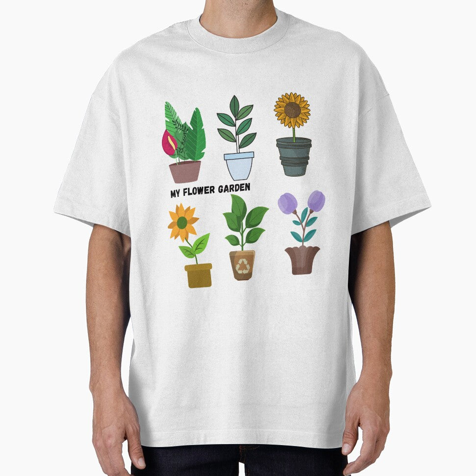 Scrummy Vintage Botanical Potted Flowers by Hinny8 T-Shirts, Hoodie, Sweatshirt | BlankRebels.com (Image 1)