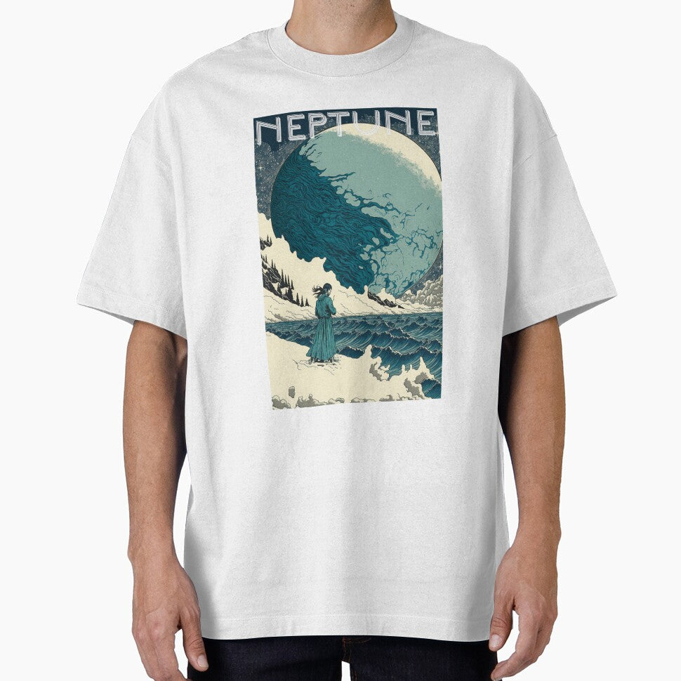 Neptune Travel Poster Vintage by JigglePeek T-Shirts, Hoodie, Sweatshirt | BlankRebels.com (Image 1)