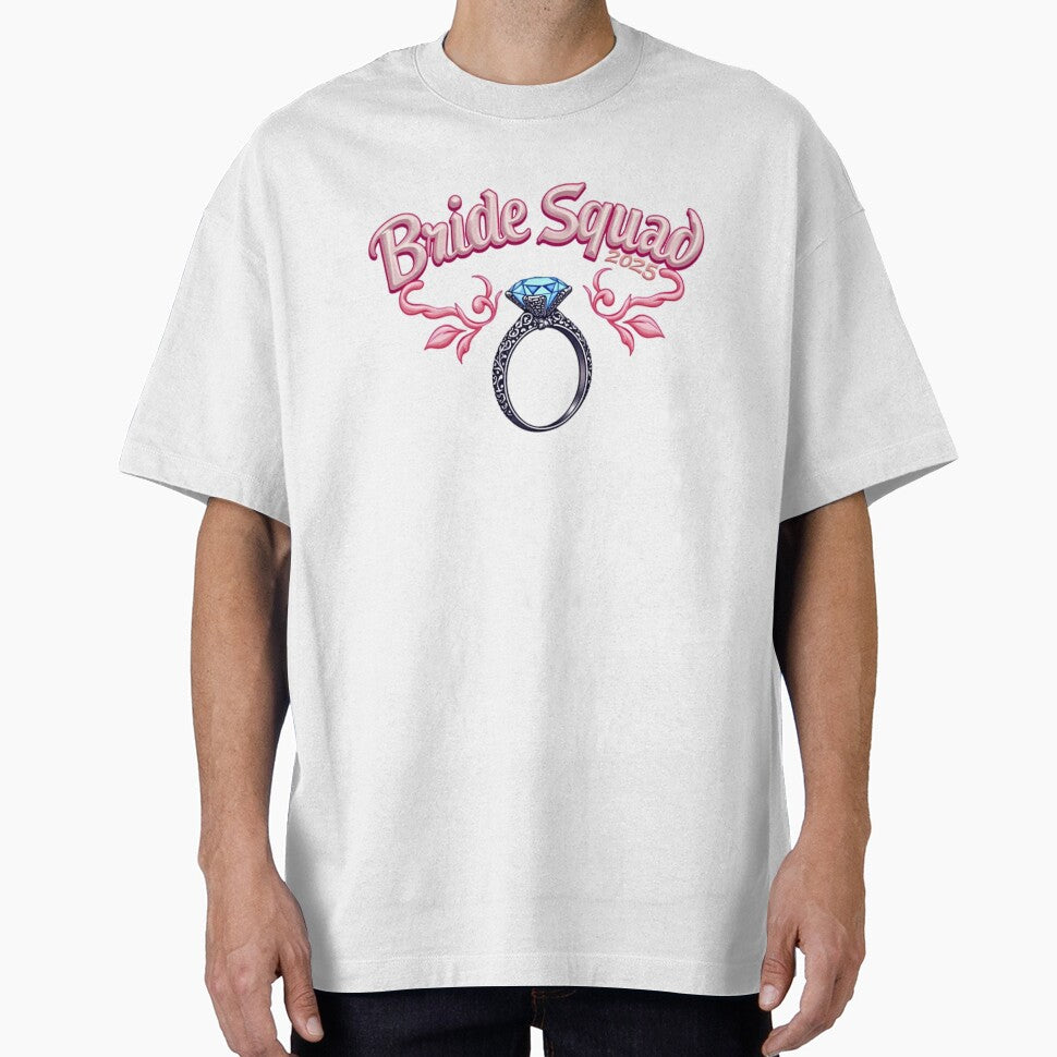 Bride Squad With Sparkling Diamond Engagement Ring by JunelOfficial T-Shirts, Hoodie, Sweatshirt | BlankRebels.com (Image 1)