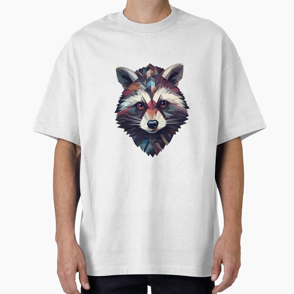 Colorful raccoon - Geometric Patterns, trash panda by Vansky-Art T-Shirts, Hoodie, Sweatshirt | BlankRebels.com (Image 1)