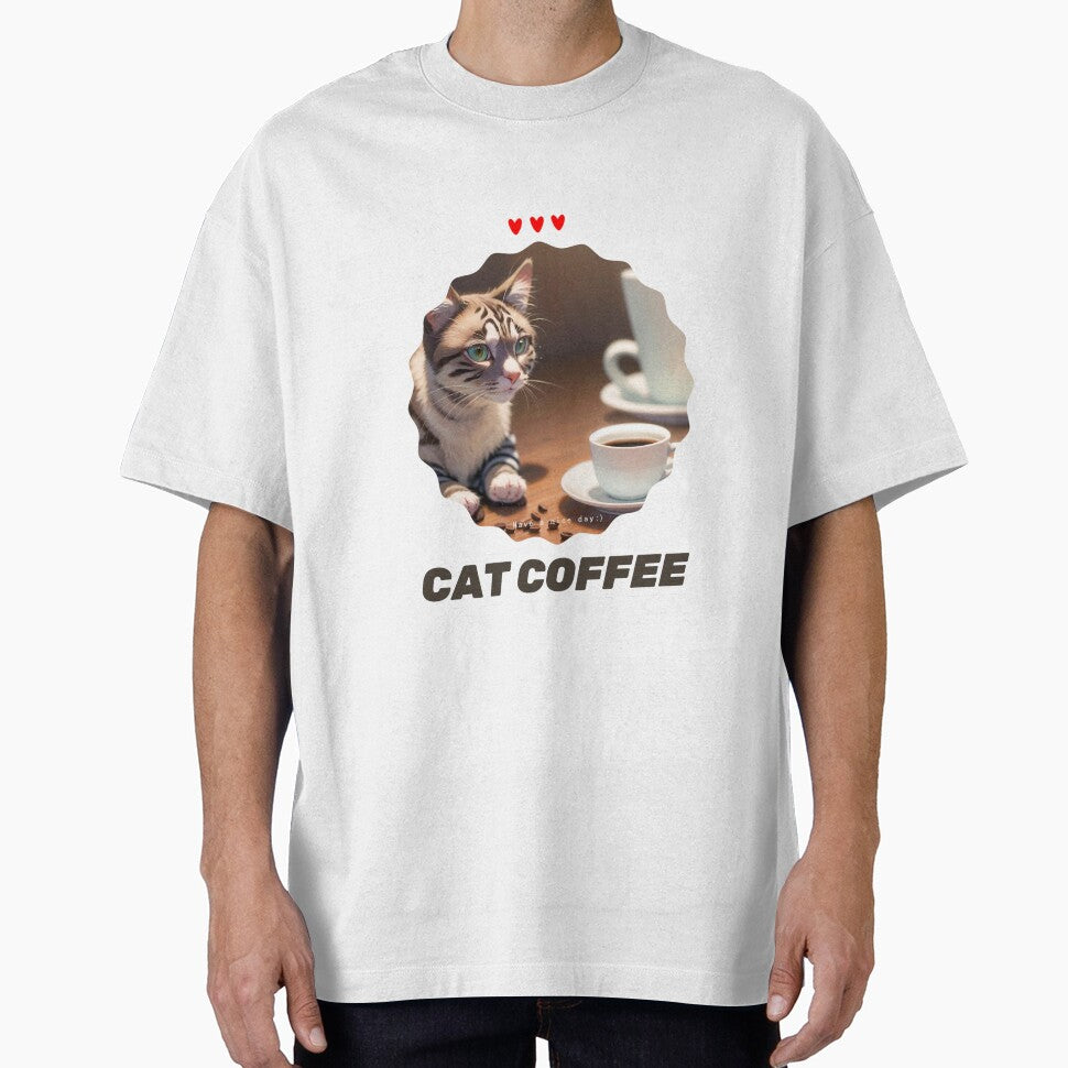 Cat Coffee Lover by Lychee Design