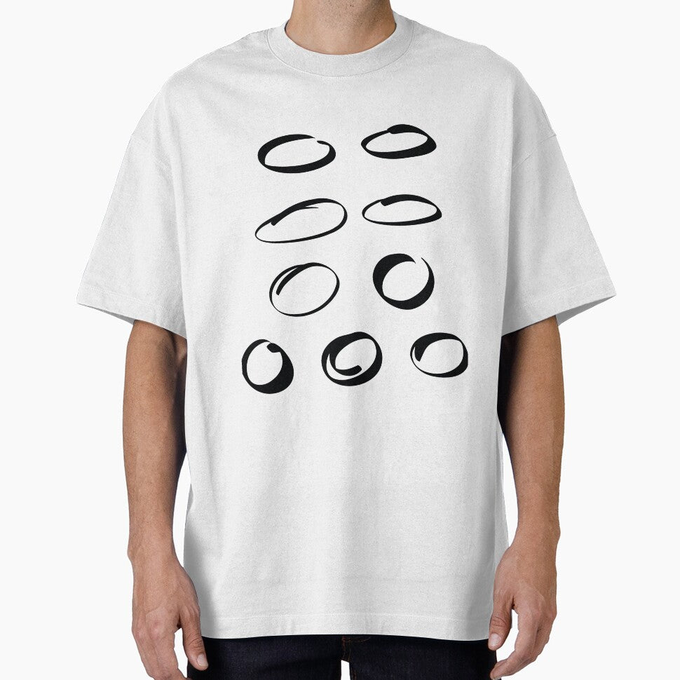 Black Hand Drawn Circles by sigdesign T-Shirts, Hoodie, Sweatshirt | BlankRebels.com (Image 1)