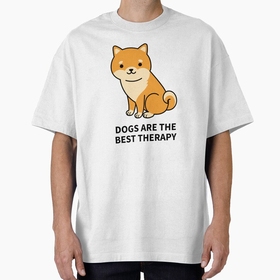 Dogs Are The Best Therapy Cute Dog by Harmonick-Tees Hoodie, Sweatshirt | BlankRebels.com (Image 1)