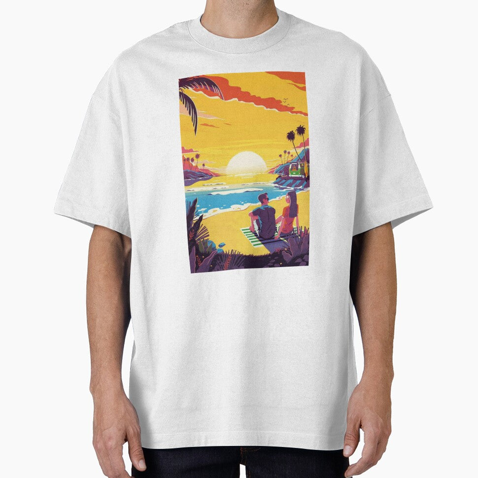 art image of a couple enjoying the sunset by vitda lupi T-Shirts, Hoodie, Sweatshirt | BlankRebels.com (Image 1)