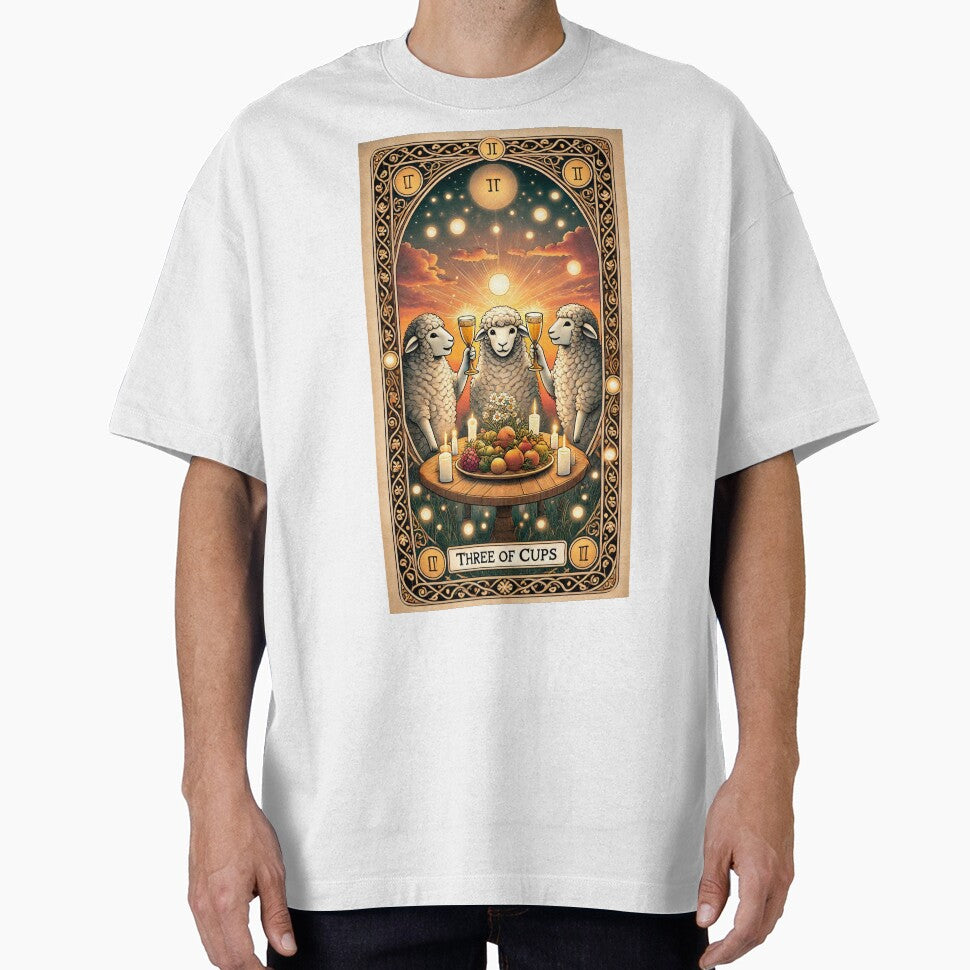 Sheepism Tarot – Three of Cups by Thpoar T-Shirts, Hoodie, Sweatshirt | BlankRebels.com (Image 1)