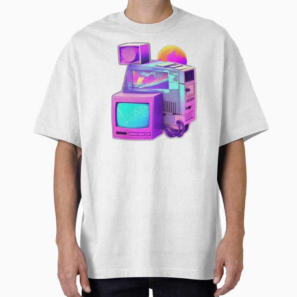 Vaporwave Space Pc Synthetic Cubism T-Shirts, Hoodie, Sweatshirt