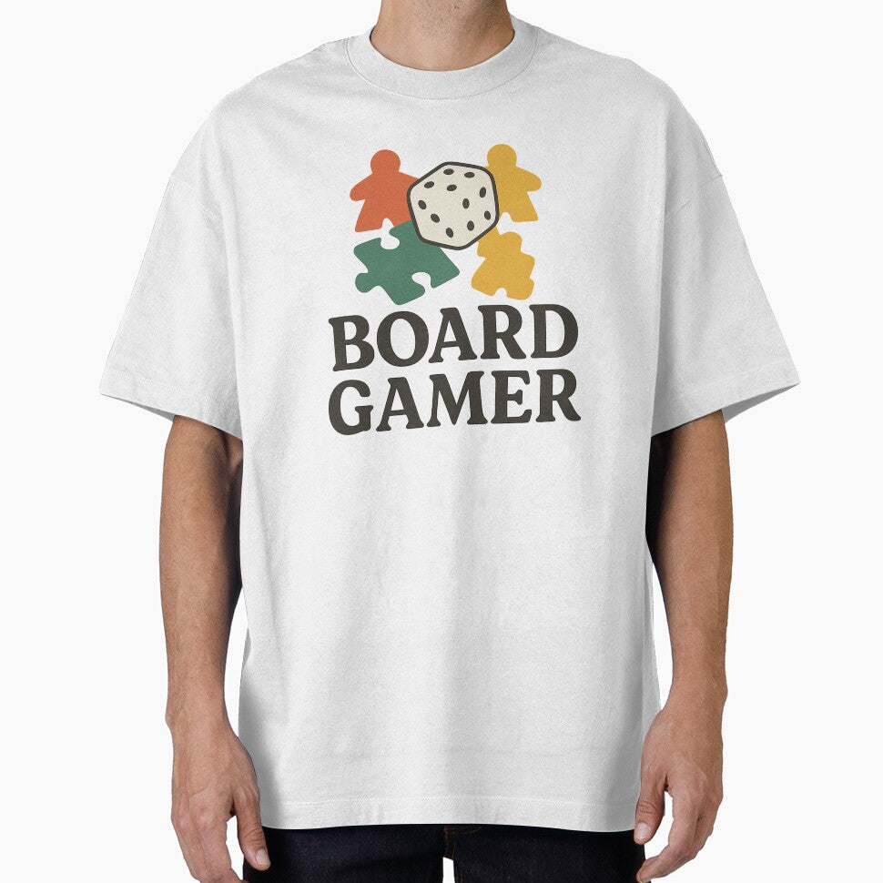 Board Gamer – Dice & Meeple Vintage Style T-Shirt by BeeClassyDesign Hoodie, Sweatshirt | BlankRebels.com (Image 1)