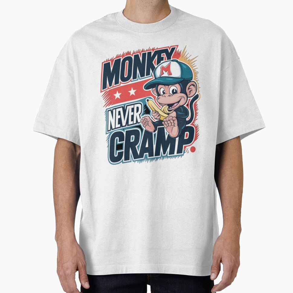 Monkey Never Cramp - Funny Quote Bananas 2 by Almanzalbert T-Shirts, Hoodie, Sweatshirt | BlankRebels.com (Image 1)