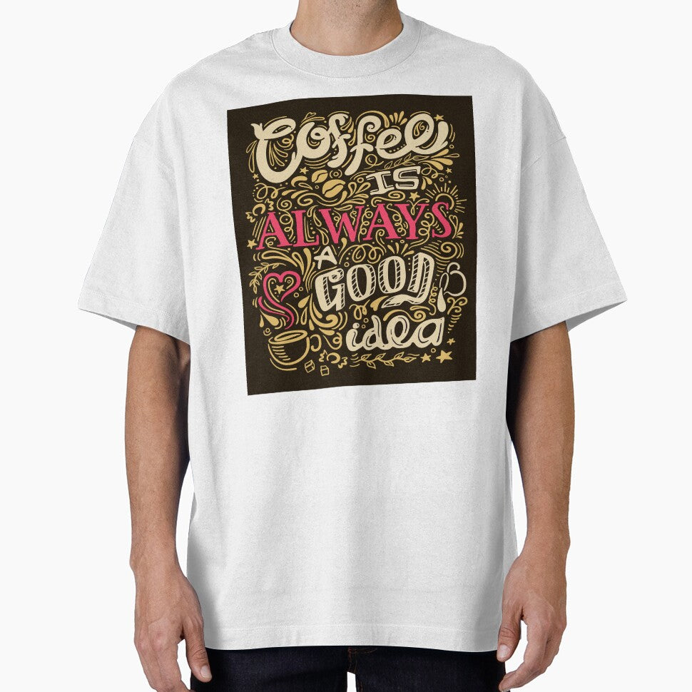 Coffee Quote Lettering by Peekonet T-Shirts, Hoodie, Sweatshirt | BlankRebels.com (Image 1)