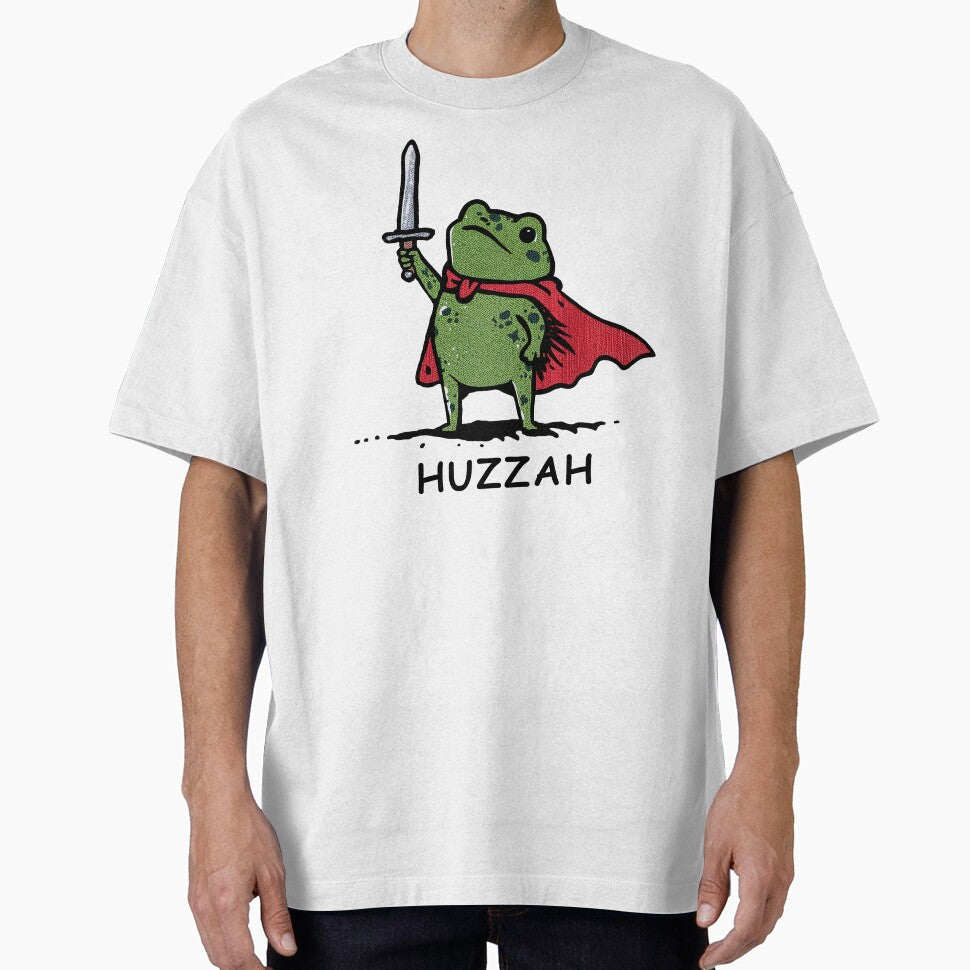 Huzzah Funny Frog Meme by MelenebStore T-Shirts, Hoodie, Sweatshirt | BlankRebels.com (Image 1)