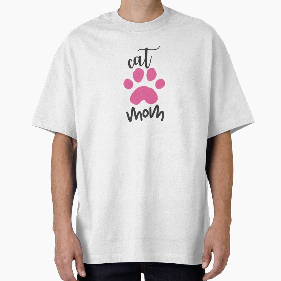 Cat Mom - Cat Mom Design with Cute Paw Print by DigiGoods T-Shirts, Hoodie, Sweatshirt | BlankRebels.com (Image 1)
