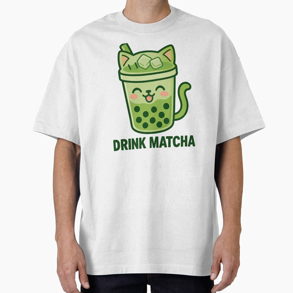 Matcha Bubble Tea Cat – Kawaii Neko Boba Drink by Asbiell T-Shirts, Hoodie, Sweatshirt | BlankRebels.com (Image 1)