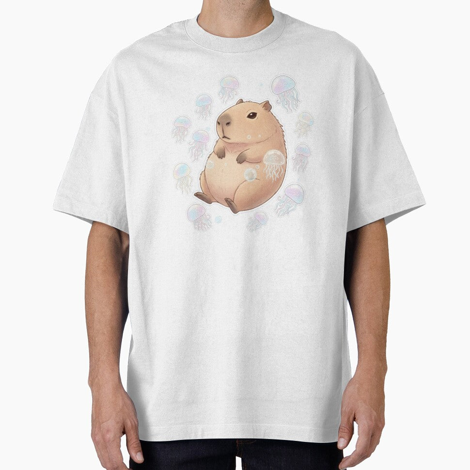Capybara Jellyfish by BloodMoonDesigns T-Shirts, Hoodie, Sweatshirt | BlankRebels.com (Image 1)