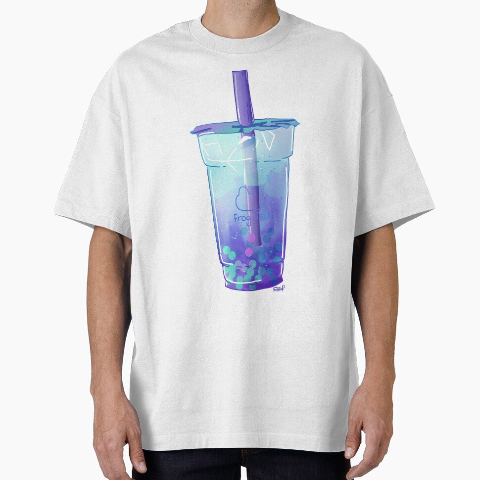Blue Bubble Tea by Elliesaurusart T-Shirts, Hoodie, Sweatshirt | BlankRebels.com (Image 1)