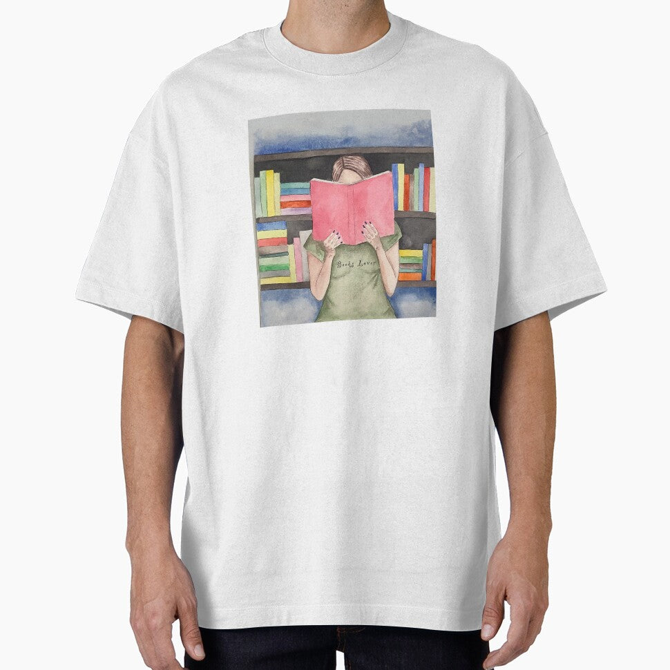 Girl reading at the library by altairaleon T-Shirts, Hoodie, Sweatshirt | BlankRebels.com (Image 1)