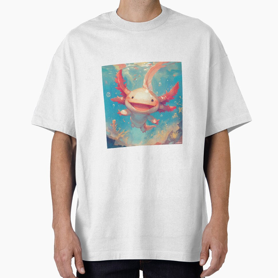Cute Axolotl by SMARTKIT  DESIGNAGENCY T-Shirts, Hoodie, Sweatshirt | BlankRebels.com (Image 1)