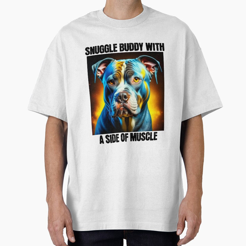 Snuggle Buddy - Funny Pitbull by BlueCoastPOD T-Shirts, Hoodie, Sweatshirt | BlankRebels.com (Image 1)