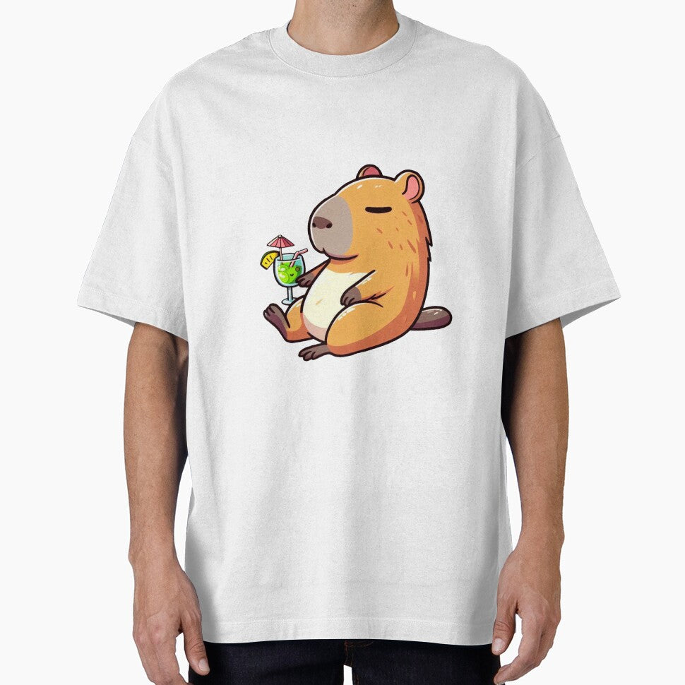 Capybara with margarita by jazwakefieldart T-Shirts, Hoodie, Sweatshirt | BlankRebels.com (Image 1)