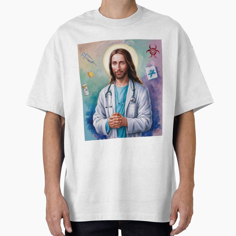 'DR JESUS FUNNY". JESUS WATERCOLOUR PAINTING by Obinne T-Shirts, Hoodie, Sweatshirt | BlankRebels.com (Image 1)