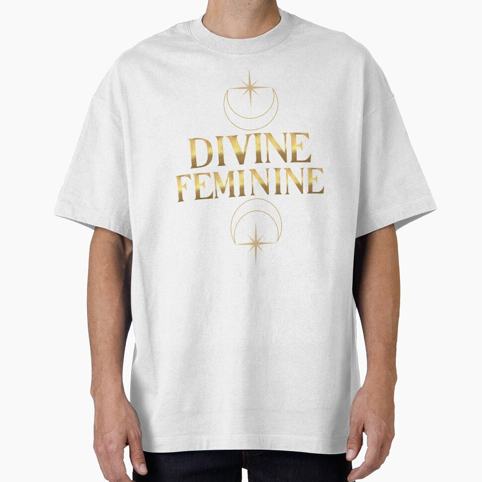 Divine Feminine – Celestial Star & Moon Design | Golden Frequency by GoldenFrequency T-Shirts, Hoodie, Sweatshirt (Image 1)