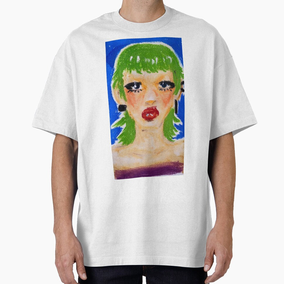 green hair girl by nudle-soup T-Shirts, Hoodie, Sweatshirt | BlankRebels.com (Image 1)