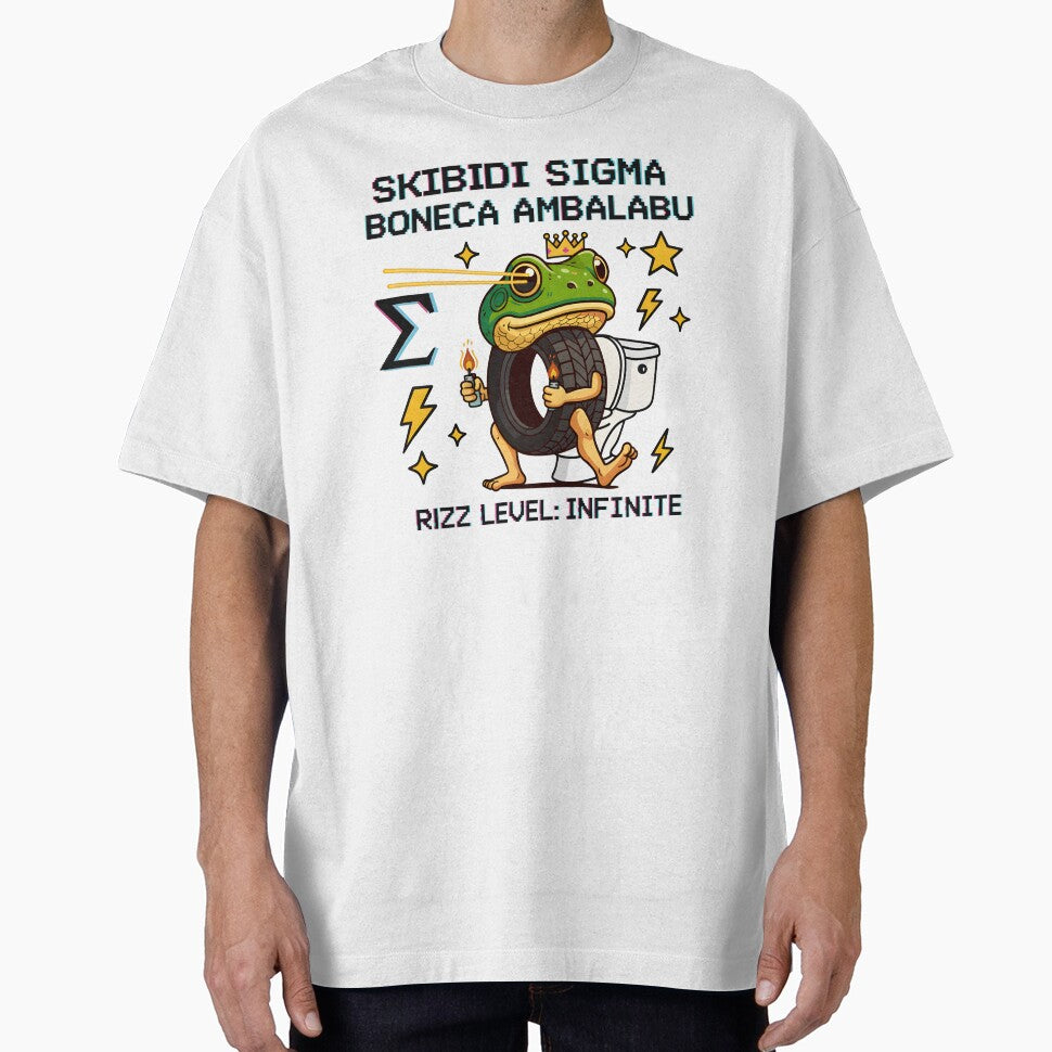 Boneca Ambalabu Skibidi Sigma Meme Frog Tire King Art by AnnDesignStudio T-Shirts, Hoodie, Sweatshirt (Image 1)