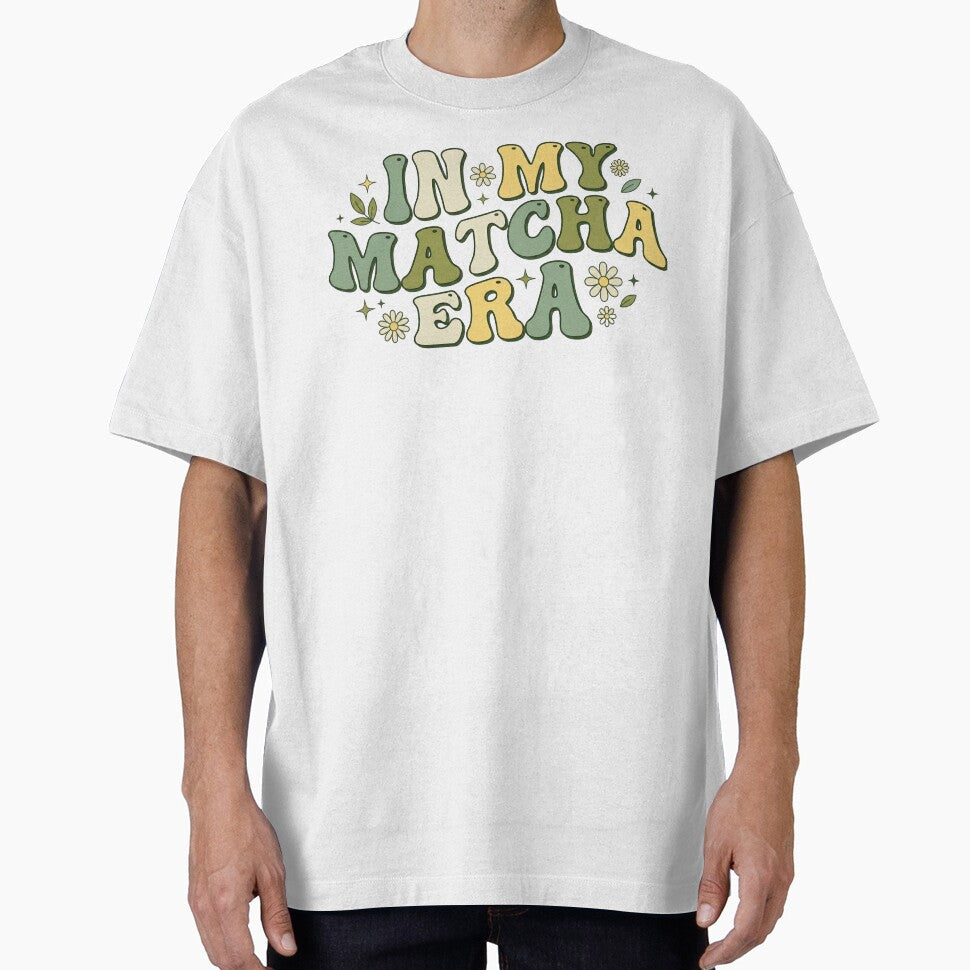 In My Matcha Era - Retro Wavy Aesthetic Green Tea Design by shellymope T-Shirts, Hoodie, Sweatshirt (Image 1)