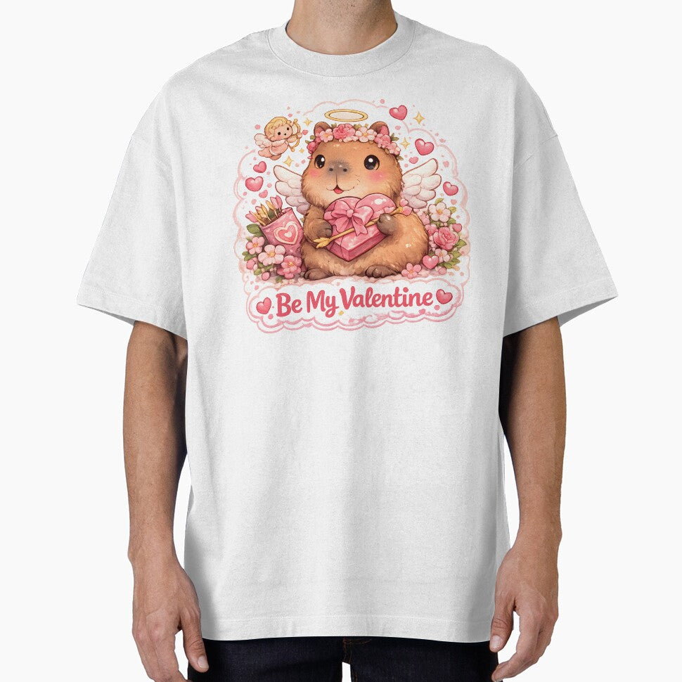 Capybara Cupid with Chocolates and Love by Inkoro T-Shirts, Hoodie, Sweatshirt | BlankRebels.com (Image 1)