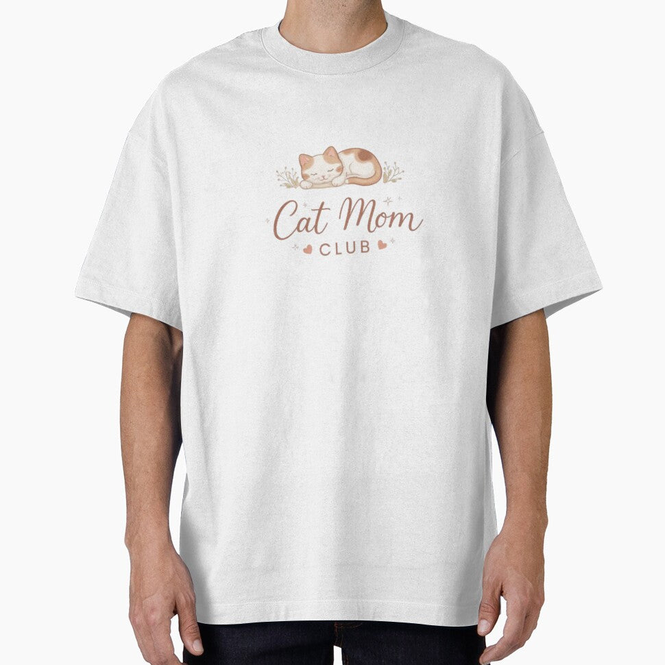 Cat Mom Club Minimal Aesthetic Cat Lover Design by Sanika arts T-Shirts, Hoodie, Sweatshirt | BlankRebels.com (Image 1)