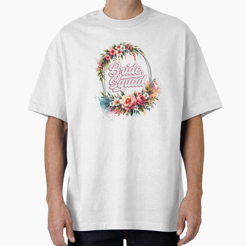 "Bride Squad" Floral Design – Perfect for Wedding Party Gifts & Apparel by artedigital99 T-Shirts, Hoodie,... (Image 1)