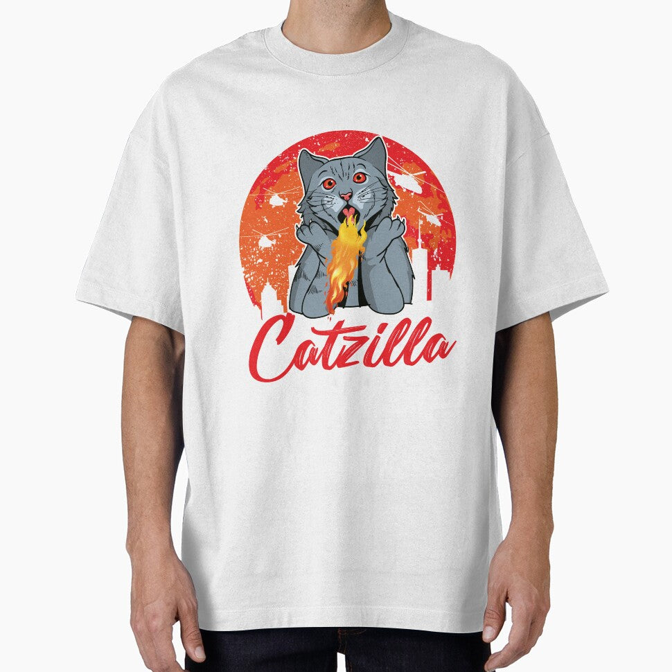 Catzilla funny cute cat lover design by micreations T-Shirts, Hoodie, Sweatshirt | BlankRebels.com (Image 1)