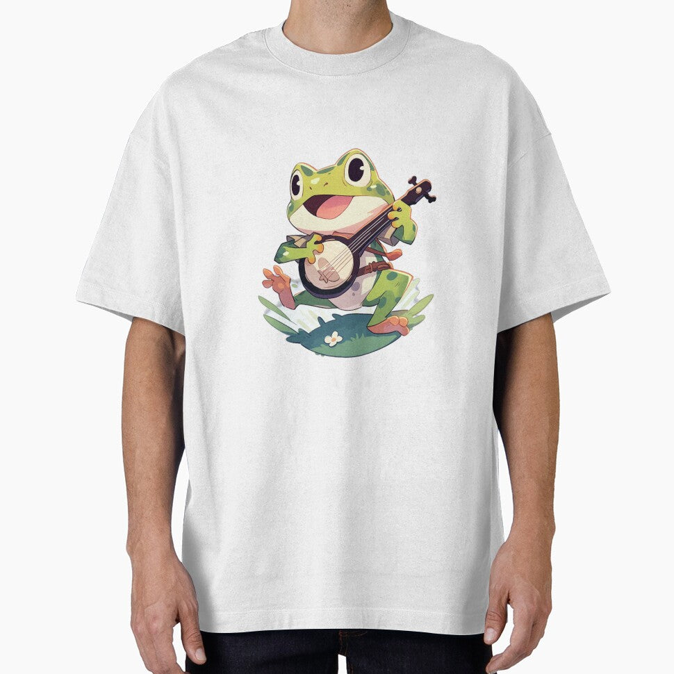 Frog playing a banjo by Daytalk T-Shirts, Hoodie, Sweatshirt | BlankRebels.com (Image 1)
