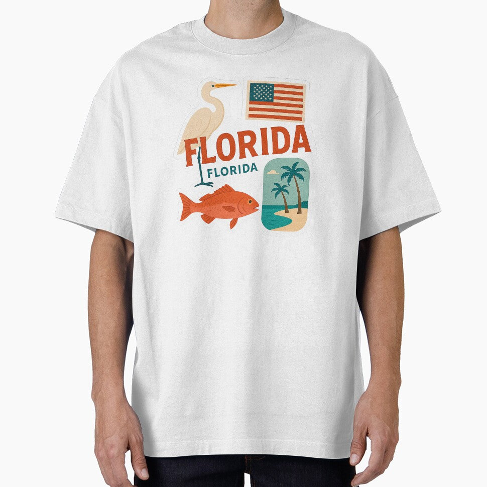Florida Travel Sticker Art Travel Art T-Shirts, Hoodie, Sweatshirt