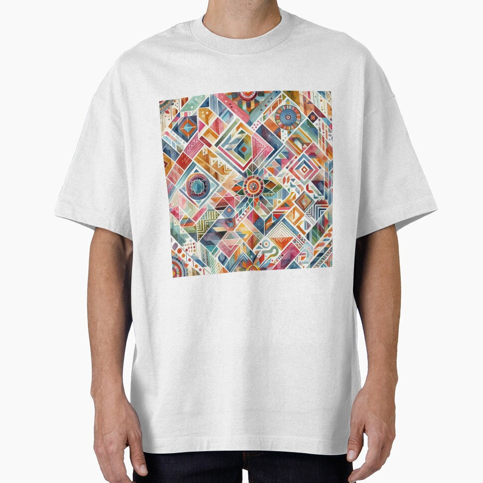 seamless geometric floral pattern by Dominika Farkašová T-Shirts, Hoodie, Sweatshirt | BlankRebels.com (Image 1)