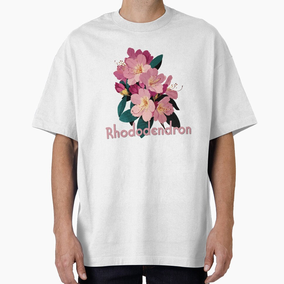Rhododendron Radiance – Botanical Elegance in Bloom by ForeverPrintsOK T-Shirts, Hoodie, Sweatshirt (Image 1)