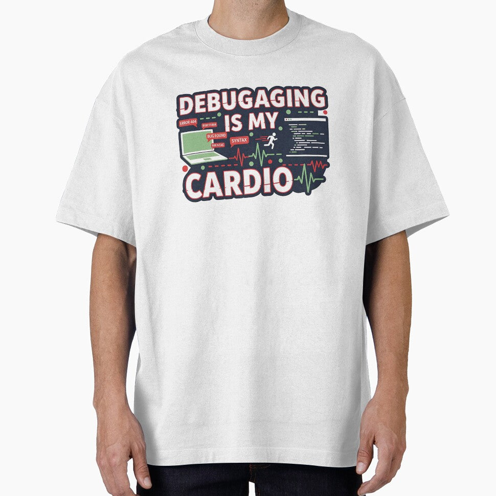 Debugging Is My Cardio – Funny Programmer T-Shirt by Muzgle Hoodie, Sweatshirt | BlankRebels.com (Image 1)