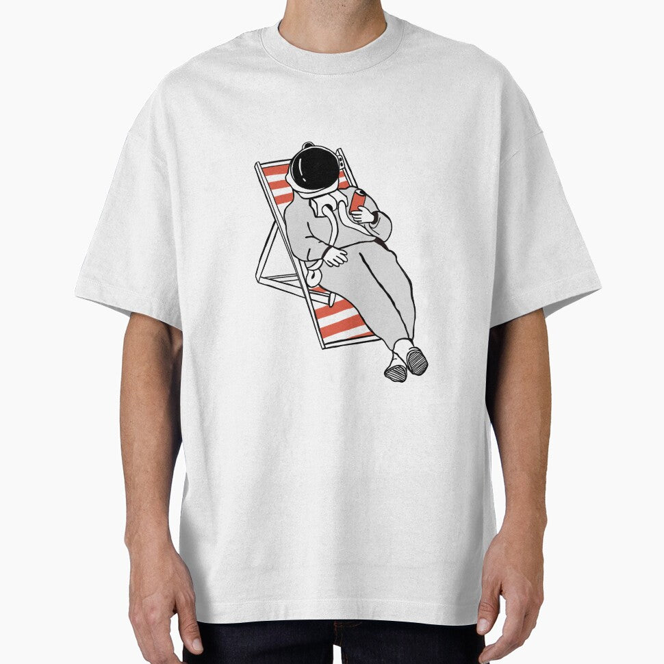 Astronaut in a hamaca relaxing relax space nasa usa by Tropical Blood T-Shirts, Hoodie, Sweatshirt (Image 1)