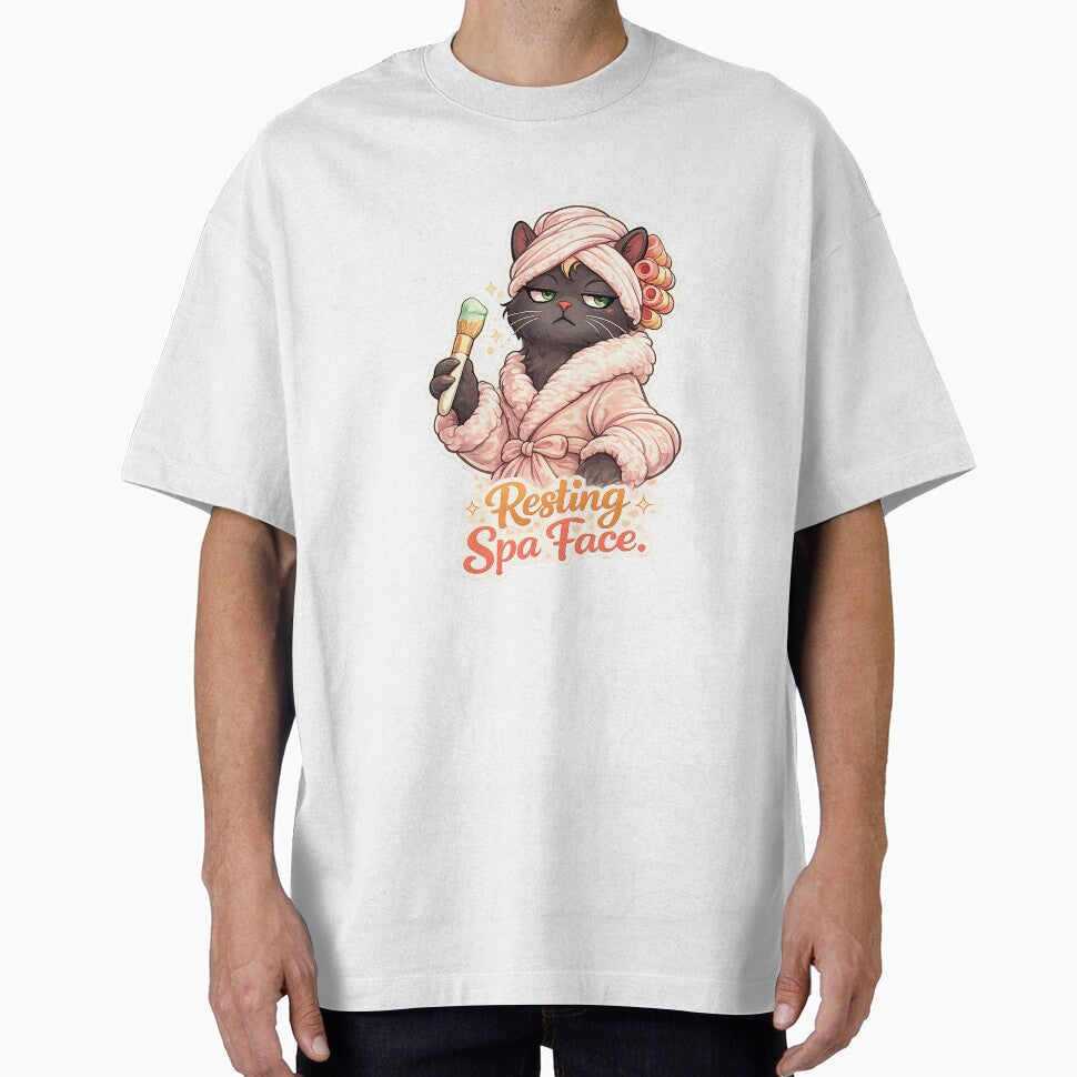 Resting Spa Face – Sassy Self Care Cat Aesthetic by Gentlestate T-Shirts, Hoodie, Sweatshirt | BlankRebels.com (Image 1)