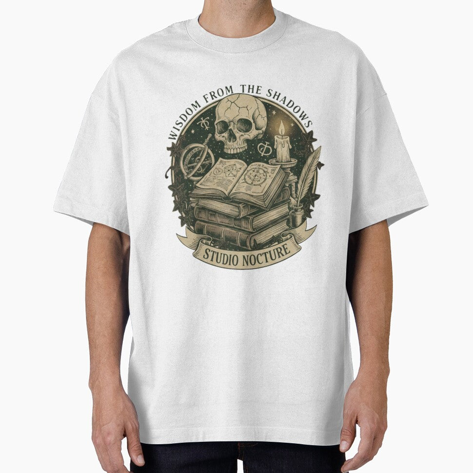 Dark Academia Celestial Skull • Gothic Vintage Illustration by OddballObjects T-Shirts, Hoodie, Sweatshirt (Image 1)