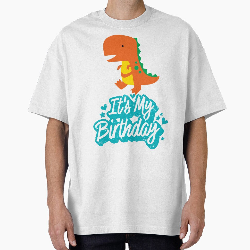 T-Rex Party Dinosaur Birthday Dinosaur Squad It's My Birthday Kids Youth Boys Girls Cute Dinosaur Kawaii Men... (Image 1)