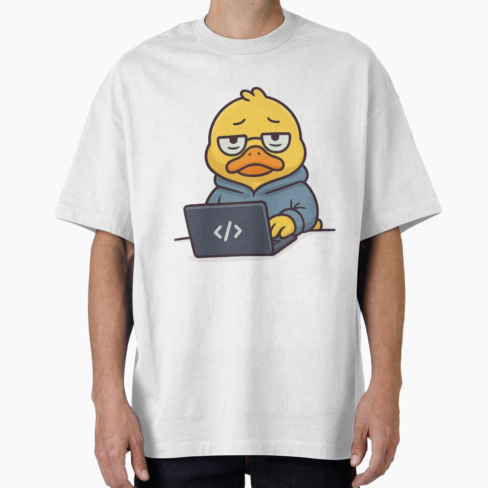 Programmer Duck – Tired but productive by Patolabs T-Shirts, Hoodie, Sweatshirt | BlankRebels.com (Image 1)