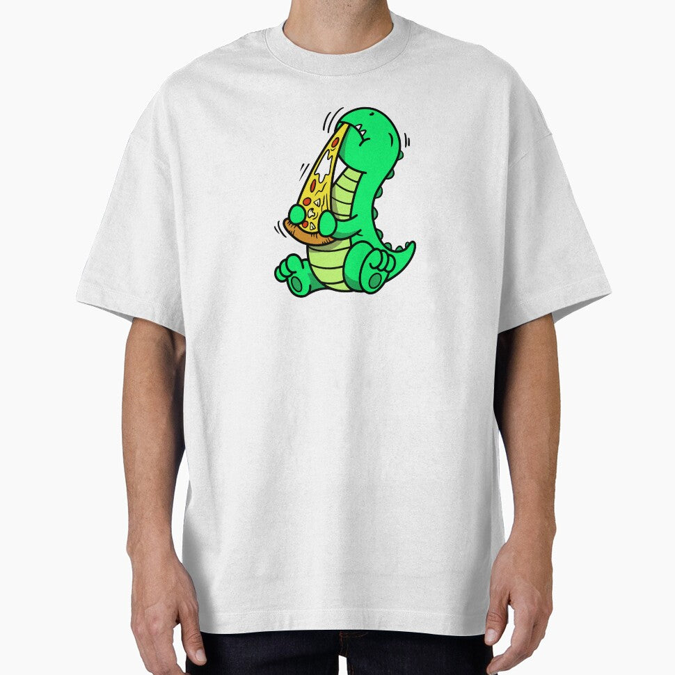 Cute Dinosaur Eat Pizza, Dino Pizza by Si Pakne T-Shirts, Hoodie, Sweatshirt | BlankRebels.com (Image 1)