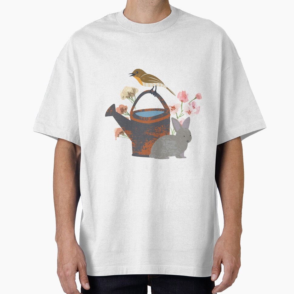 Cottagecore Bird and Bunny by Jessi-Sketches T-Shirts, Hoodie, Sweatshirt | BlankRebels.com (Image 1)
