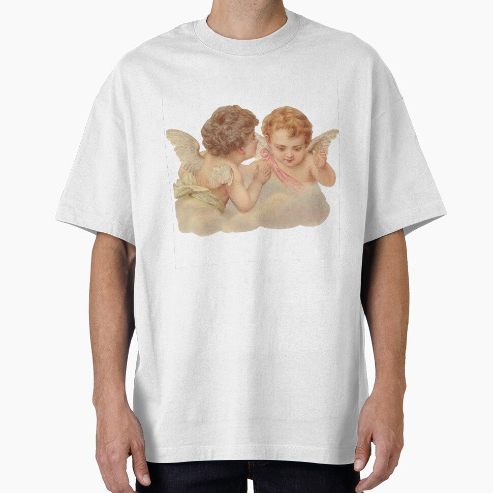 vintage cute 90's baby angels whispering with wings by Renee's Closet T-Shirts, Hoodie, Sweatshirt (Image 1)