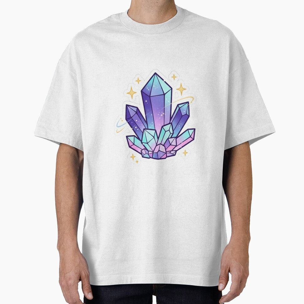 Mystical Crystal Cluster with Soft Glow by CosmicCutouts T-Shirts, Hoodie, Sweatshirt | BlankRebels.com (Image 1)