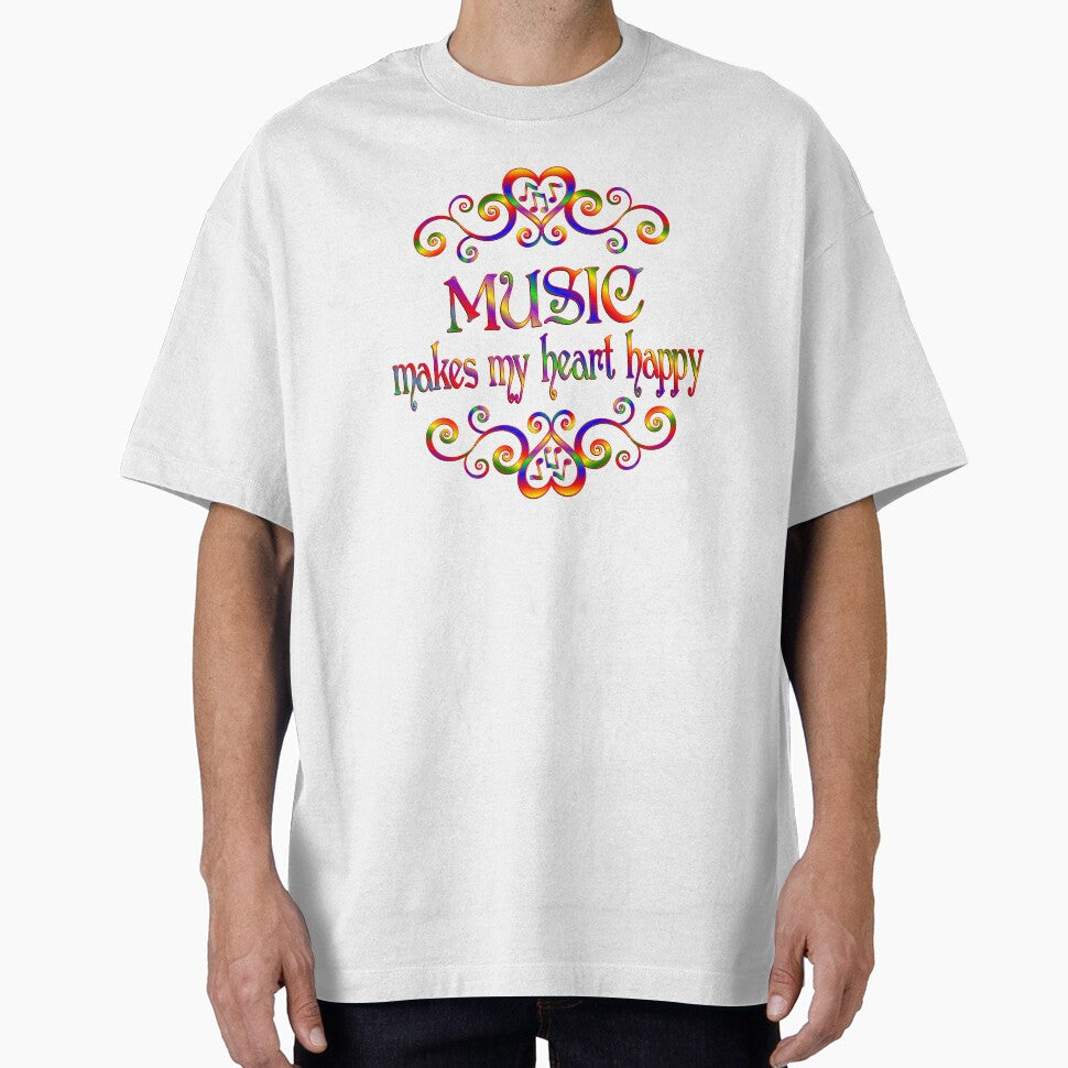 Music Makes My Heart Happy by CoolDoodles T-Shirts, Hoodie, Sweatshirt | BlankRebels.com (Image 1)